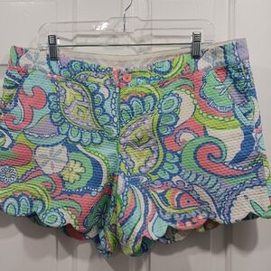 Lilly Pulitzer Conch Republic Shells Buttercup Shorts 12